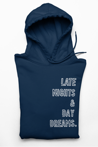 Buy Online Unique High Quality "Late Nights & Day Dreams" Men's Hoodie - J. Wesley Collection