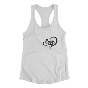 Buy Online Unique High Quality "LOVE" Racerback Tank Top - J. Wesley Collection